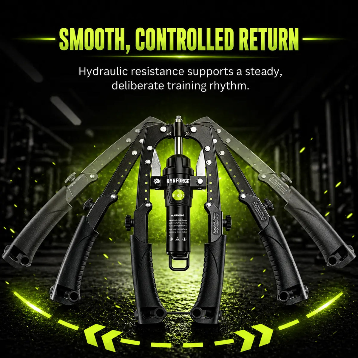 KYNFORGE® Muscle Trainer | Adjustable Hydraulic Resistance 10–200 kg